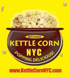 NERCESSIAN KETTLE CORN NYC POPPING DELICIOUS! WWW.KETTLECORNNYC.COM logo