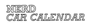 NERD CAR CALENDAR logo