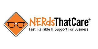 NERDS THAT CARE FAST, RELIABLE IT SUPPORT FOR BUSINESS logo
