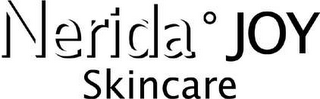 NERIDA ° JOY SKINCARE logo