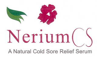 NERIUM CS A NATURAL COLD SORE RELIEF SERUM logo