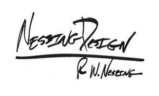 NESSING DESIGN R W. NESSING logo