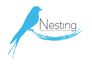 NESTING PROTECT YOUR PRODUCT, PROTECT OUR PLANET logo