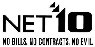 NET 10 NO BILLS.NO CONTRACTS.NO EVIL. logo
