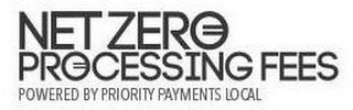 NET ZERO PROCESSING FEES POWERED BY PRIORITY PAYMENTS LOCAL logo