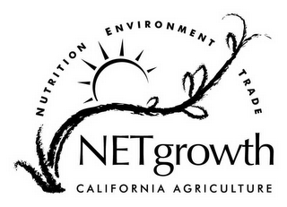 NETGROWTH NUTRITION ENVIRONMENT TRADE CALIFORNIA AGRICULTURE logo