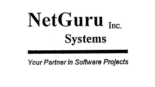 NETGURU SYSTEMS INC. YOUR PARTNER IN SOFTWARE PROJECTS logo
