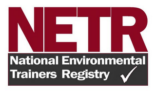 NETR NATIONAL ENVIRONMENTAL TRAINERS REGISTRY logo