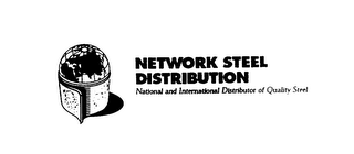NETWORK STEEL DISTRIBUTION NATIONAL ANDINTERNATIONAL DISTRIBUTOR OF QUALITY STEEL logo