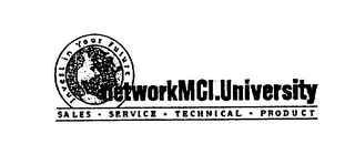 NETWORKMCI.UNIVERSITY INVEST IN YOUR FUTURE SALES SERVICE TECHNICAL PRODUCT logo