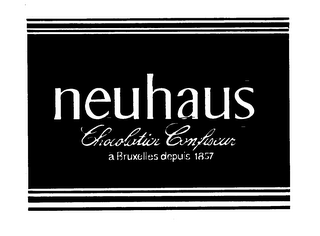 NEUHAUS CHOCALATIER CONFISEUR A BRUXELLES DEPUIS 1857 logo