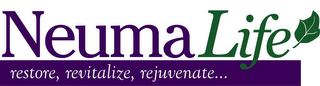 NEUMALIFE RESTORE, REVITALIZE, REJUVENATE... logo