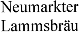 NEUMARKTER LAMMSBRÄU logo