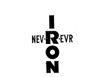 NEV R EVR IRON logo