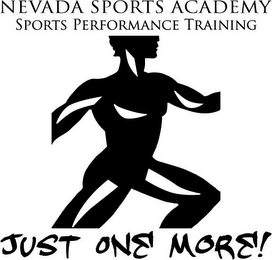 NEVADA SPORTS ACADEMY SPORTS PERFORMANCE TRAINING JUST ONE MORE! logo