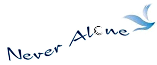NEVER ALONE logo