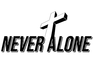 NEVER ALONE logo