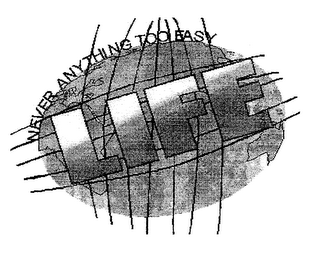 NEVER ANYTHING TOO EASY LIFE logo