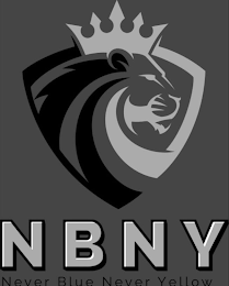 NEVER BLUE NEVER YELLOW NBNY logo