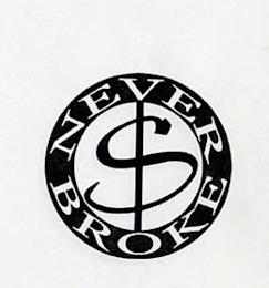 NEVER BROKE $ logo