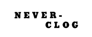 NEVER-CLOG logo