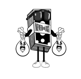 NEVER END LAST REFUSE TO LOSE $ $$ $$ logo