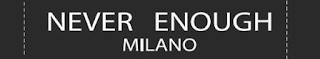 NEVER ENOUGH MILANO logo