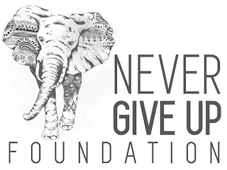 NEVER GIVE UP FOUNDATION logo