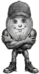 NEVER GIVE UP NICK logo