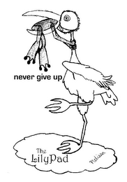 NEVER GIVE UP THE LILYPAD MELISSA logo