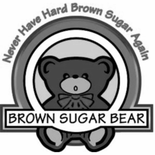 NEVER HAVE HARD BROWN SUGAR AGAIN BROWN SUGAR BEAR logo