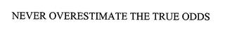 NEVER OVERESTIMATE THE TRUE ODDS logo