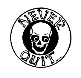 NEVER QUIT logo