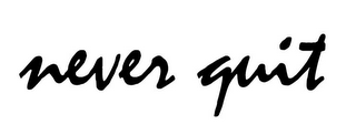 NEVER QUIT logo