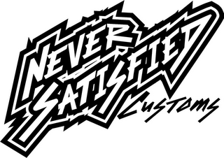 NEVER SATISFIED CUSTOMS logo