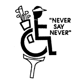 "NEVER SAY NEVER" logo