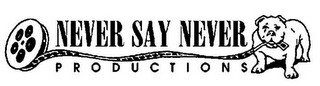 NEVER SAY NEVER P R O D U C T I O N S logo