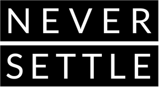 NEVER SETTLE logo