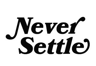 NEVER SETTLE logo