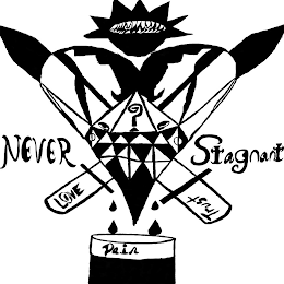 NEVER STAGNANT LOVE TRUST PAIN ? logo
