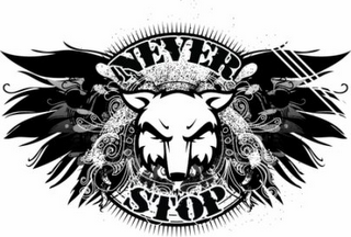 NEVER STOP logo