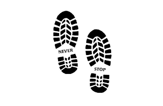NEVER STOP logo