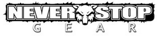 NEVER STOP GEAR logo