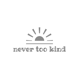 NEVER TOO KIND logo