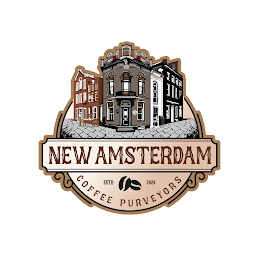 NEW AMSTERDAM COFFEE PURVEYORS ESTD 2024 logo