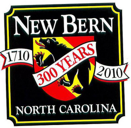 NEW BERN NORTH CAROLINA 1710 2010 300 YEARS logo