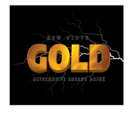 NEW BLACK GOLD ALTERNATIVE ENERGY DRINK logo