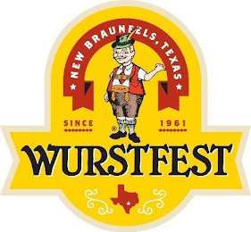 NEW BRAUNFELS, TEXAS SINCE 1961 WURSTFEST logo