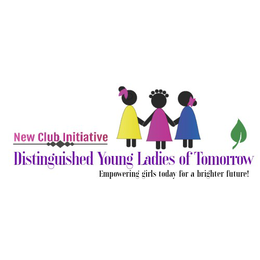 NEW CLUB INITIATIVE DISTINGUISHED YOUNG WOMEN OF TOMORROW EMPOWERING GIRLS TODAY FOR A BRIGHTER FUTURE! logo