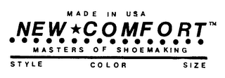 NEW COMFORT MASTERS OF SHOEMAKING logo